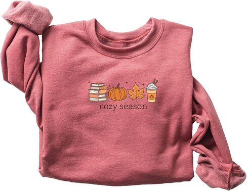 Womens Fall Cozy Season Sweatshirt Tis The Season Pumpkin Patch Autumn Football Graphic Shirt in Saudi Arabia