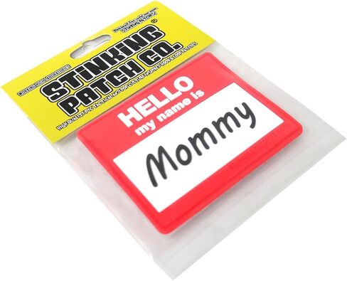 مرحبًا اسمي Mommy PVC Hook and Loop Patch | رقعة تكتيكية مضحكة لحقائب الحفاضات ومعدات الأب in Kuwait