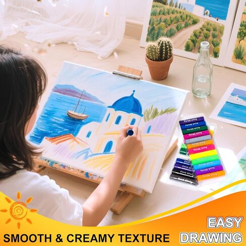 Aen Art Paint Sticks, 12 Colors Solid Tempera Paint Sticks for Kids, Quick Drying Washable Paint for Toddlers and Kids in Saudi Arabia