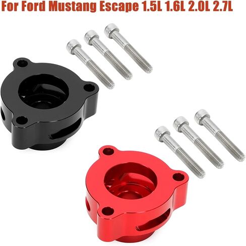 Car Turbo Blow Off Valve Adapter Compatible For Ford Fusion Mustang Escape Fiesta ST Sport 1.5L 1.6L 2.0L 2.7L Adjuable Spacer(Black) in Saudi Arabia