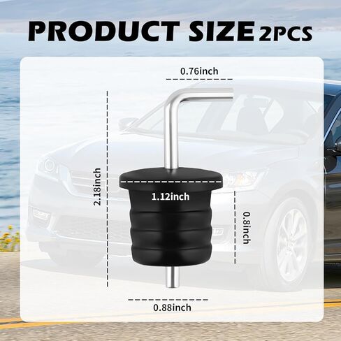 قطعتان من قابس تعبئة ناقل الحركة المتوافق مع Honda Accord CRV Civic Fit، استبدال حشو ناقل الحركة لـ 25615-5T0-004 25615-RCL-003، قابس ناقل الحركة المتين لملحقات السيارة in Saudi Arabia
