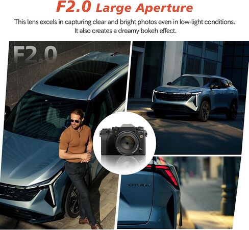 عدسة تركيز تلقائي TTArtisan 75 مم F2 بإطار كامل متوافقة مع كاميرات Sony E-Mount عديمة المرآة A7 A7II A7III A7R A7RII A7RIII A7RIV A7S A7SII A7SIII A9 A6400 A6000 A6600 (أسود) in Saudi Arabia
