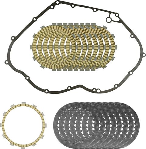 Caltric Clutch Friction Steel Plates and Gasket Kit Compatible with Yamaha V Star 1300 XVS13 2007-2017 in Saudi Arabia