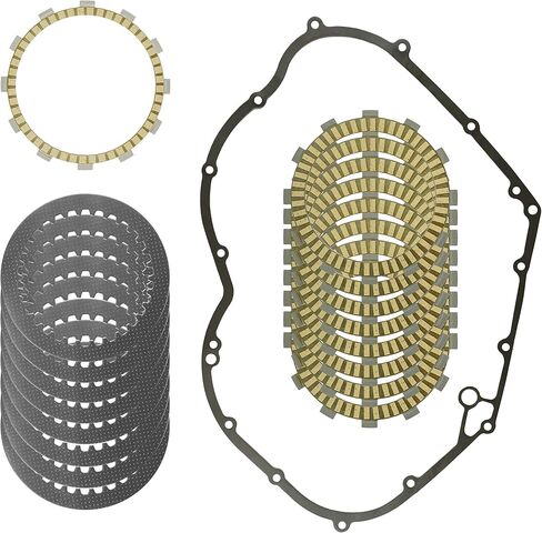 Caltric Clutch Friction Steel Plates and Gasket Kit Compatible with Yamaha V Star 1300 XVS13 2007-2017 in Saudi Arabia