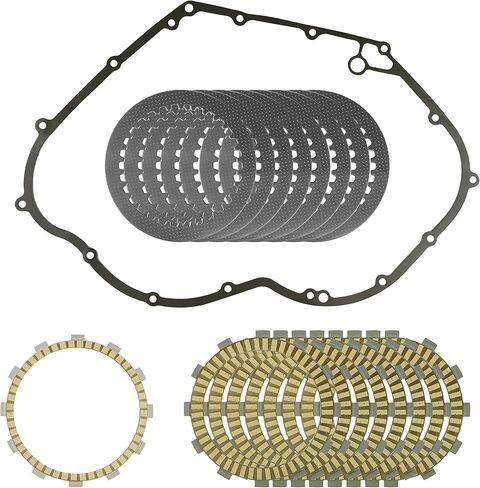 Caltric Clutch Friction Steel Plates and Gasket Kit Compatible with Yamaha V Star 1300 XVS13 2007-2017 in Saudi Arabia