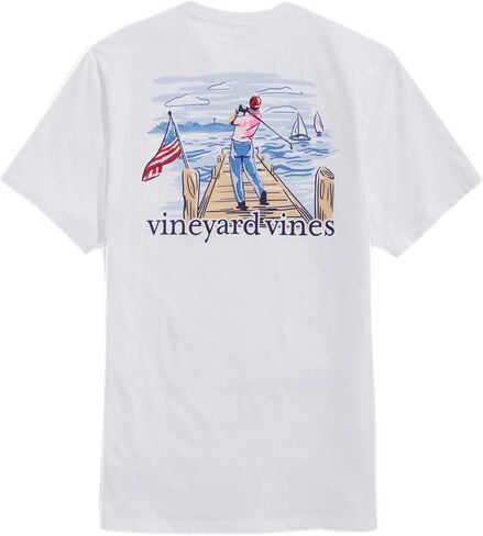 vineyard vines Men's Pier Golf Swing Short-Sleeve Pocket Tee in Saudi Arabia