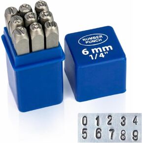 BELMAKS 63 PCS Metal Stamping Kit - Letter Punch Set Metal Stamps for Jewelry Making Leather Steel Number and Letter Stamping Kit Hand Press in Kuwait