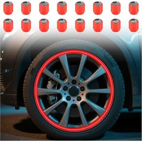 16PCS Fluorescent Tire Valve Caps Light up,Flag Patterns Glow in The Dark Valve Stem Caps for Decoration & Dust,Stylish Car Accessories Car Tire Cap for Vehicle/SUV (Blue) in Kuwait