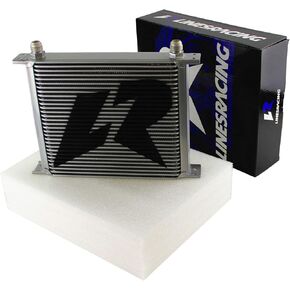 30 Row AN10-10AN Oil Cooler Universal Engine Transmis​sion Aluminum Black (Black) in Kuwait