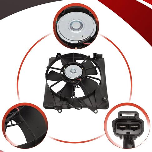 مجموعة مروحة تبريد رادياتير المحرك من PartsFlow لـ 2010-2011 Honda CR-V L4 2.4L 19015R5AA01 in Saudi Arabia
