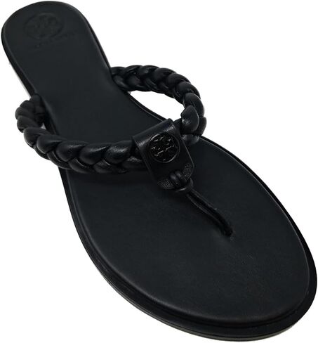 Tory Burch Women's Braided Benton Thong Flats Sandals (Perfect Black, us_footwear_size_system, adult, women, numeric, medium, numeric_7) in Saudi Arabia