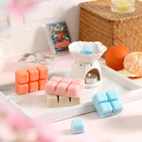 Fall Scented Wax Melts, Wax Cubes for Wax Warmer, Autumn Strong Scented Soy Wax Cubes 6 x 2.5oz(70g), Spiced Pumpkin, Autumn Wreath, Sweater Weather, Mulled Cider, Cinnamon Pumpkin, Pumpkin Chai in Saudi Arabia