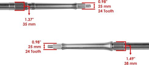 Caltric Rear Axle Compatible with Yamaha Raptor 350 YFM350R Special Edition 2004 2005 2006 2007 2008 2009 2010 2011 2012 2013 in Saudi Arabia
