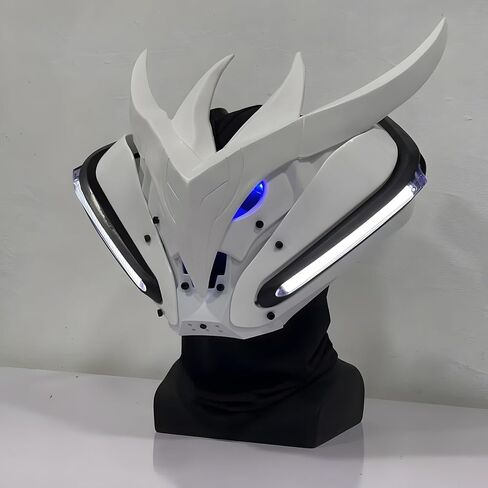 قناع Cyberpunk LED - خوذة كوسبلاي مستقبلية، خيال علمي in Saudi Arabia