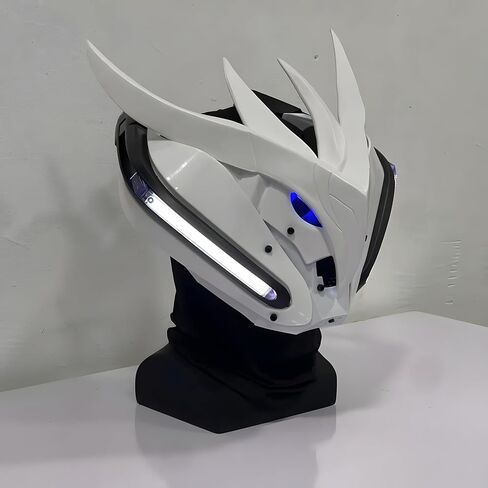 قناع Cyberpunk LED - خوذة كوسبلاي مستقبلية، خيال علمي in Saudi Arabia