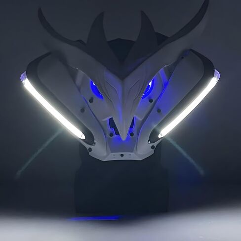 قناع Cyberpunk LED - خوذة كوسبلاي مستقبلية، خيال علمي in Saudi Arabia