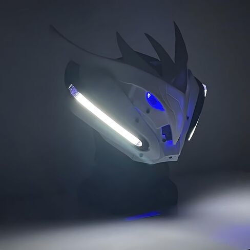 قناع Cyberpunk LED - خوذة كوسبلاي مستقبلية، خيال علمي in Saudi Arabia