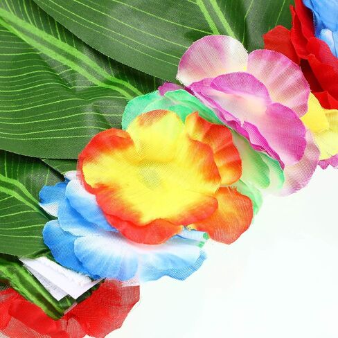 WILLBOND 5 Pcs Hawaiian Leaf Skirt Leis Set Include Hula Grass Skirt Tropical Headband Garland Leaf Wristlet Hawaiian Costume for Adult Women Tropical Beach Halloween Luau Party Supplies in Saudi Arabia