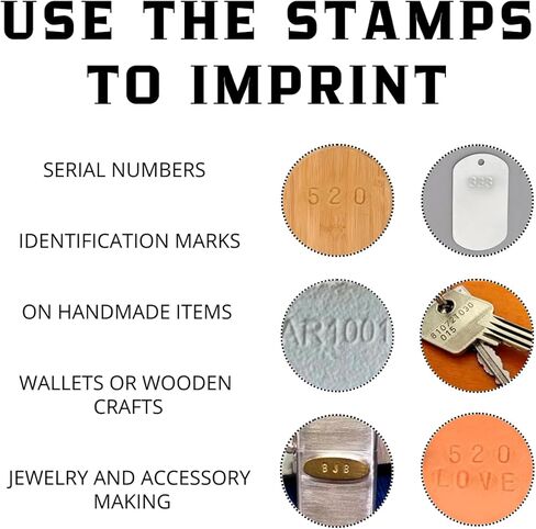 BELMAKS 63 PCS Metal Stamping Kit - Letter Punch Set Metal Stamps for Jewelry Making Leather Steel Number and Letter Stamping Kit Hand Press in Kuwait