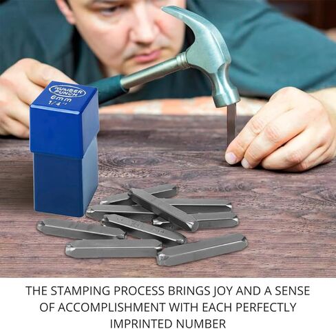 BELMAKS 63 PCS Metal Stamping Kit - Letter Punch Set Metal Stamps for Jewelry Making Leather Steel Number and Letter Stamping Kit Hand Press in Kuwait