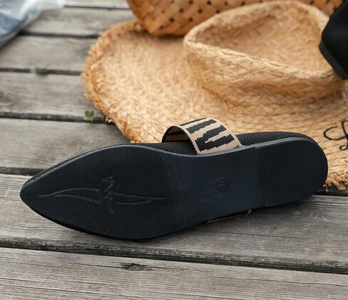 Women's Flats Shoes Pointed Toe Knit Casual Ballet Flats Comfortable Dressy Mary Jane Flat Office Work Dress Shoes in Saudi Arabia