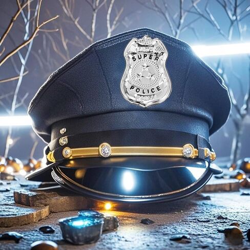 3Pcs Police Badge, Halloween Police Role Play Brooch Metal Cop Cosplay Costume Accessory in Saudi Arabia