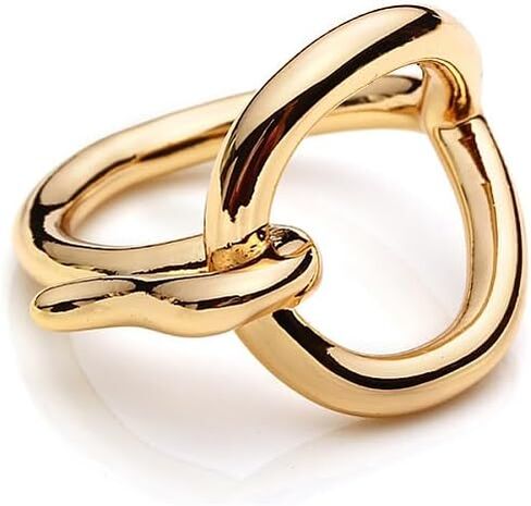 Dtja Round Love Knot Silk Scarf Ring Brooch for Women Girls Minimalist Small Geometric Fashion Chic Shawl Scarves Buckle Wrap Clip Comfort Fit Finger Ring Size 8 Decoration Jewelry Gift in Saudi Arabia