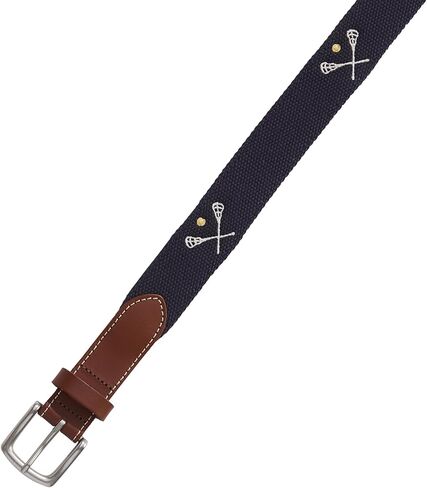 vineyard vines mens Lacrosse Sticks Embroidered Canvas Club Belt in Saudi Arabia