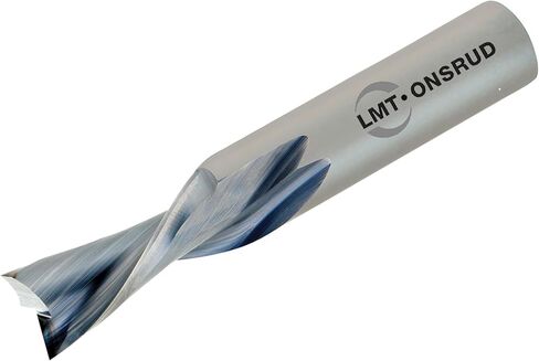 LMT Onsrud 57-240 Solid Carbide Downcut Spiral Wood Rout, Inch, Uncoated (Bright) Finish, 30 Degree Helix, 2 Flutes, 2.0000" Overall Length, 0.1250" Cutting Diameter, 0.2500" Shank Diameter in Kuwait