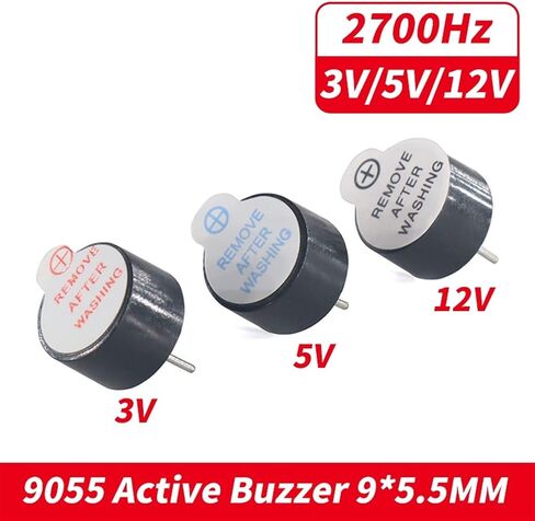 10pcs 9055 3V 5V 12V Active Alarm Buzzer 85dB TMB09A03 TMB09A05 TMB09A12 Dimension 9x5.5MM Integrated Active Electronic Buzzer(10pcs 9055-12V) in Saudi Arabia