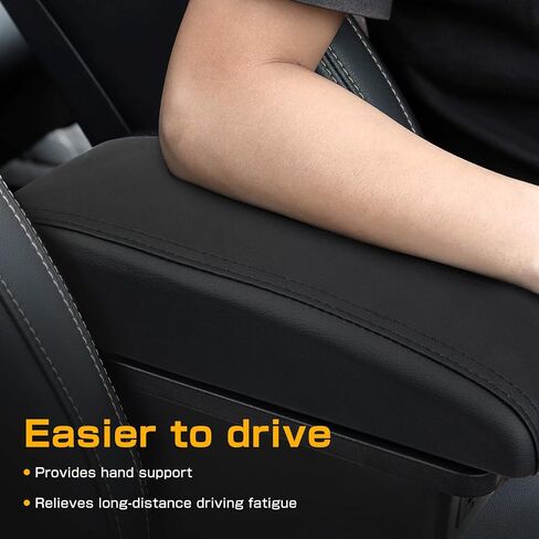 Consoles Armrest Compatible with Honda Fit Jazz 2009-2013 Center Console Box with USB Charge Armrest Box Accessories Black in Saudi Arabia