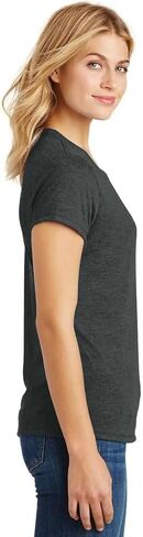 Ladies Perfect Tri-Blend Heather Crewneck T-Shirts Sizes in XS-4XL in Saudi Arabia