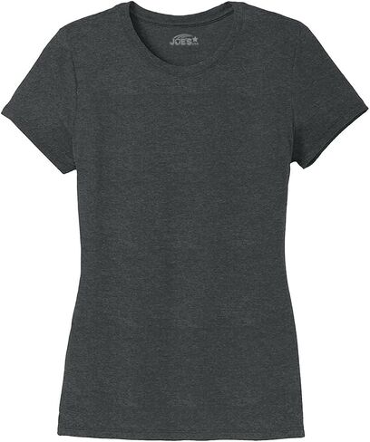 Ladies Perfect Tri-Blend Heather Crewneck T-Shirts Sizes in XS-4XL in Saudi Arabia