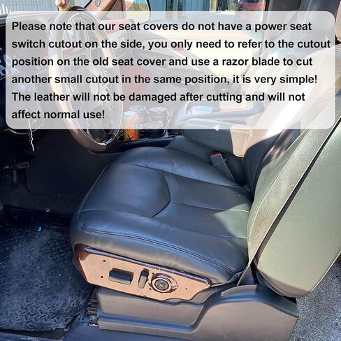 Priprilod Dark Gray Passenger Side Bottom Replacement Seat Cover Compatible with Chevy Silverado Tahoe Suburban Avalanche GMC Sierra Yukon XL 2003 2004 2005 2006 in Saudi Arabia