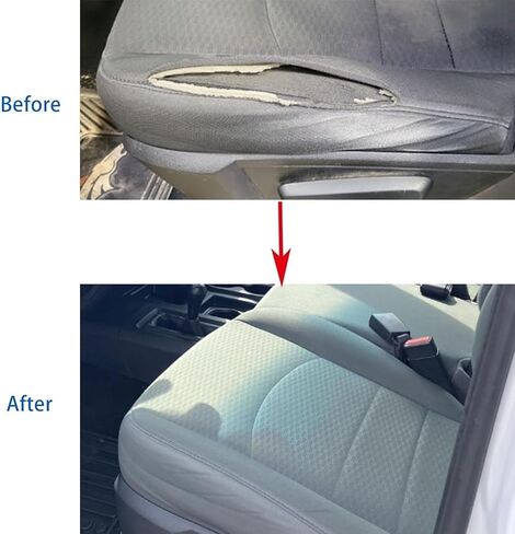 GXARTS Driver and Passenger Side Bottom & Foam Cushion Replacement Cloth Seat Cover Gray #X8 Fit for Dodge Ram 1500 2500 3500 4500 5500 2013 2014 2015 2016 2017 2018 in Saudi Arabia