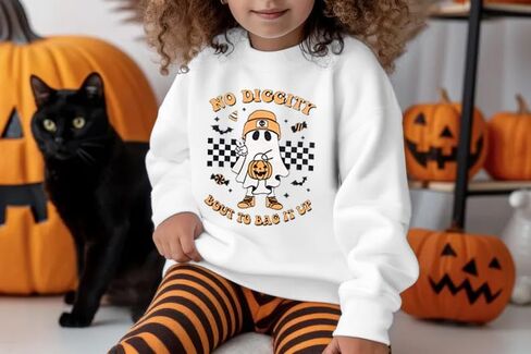 KNEYATTA Halloween Mommy and Me Outfits Family Matching Outfit Spooky Mama and Mini Shirt Cute Spooky Ghost Fall Tops in Saudi Arabia