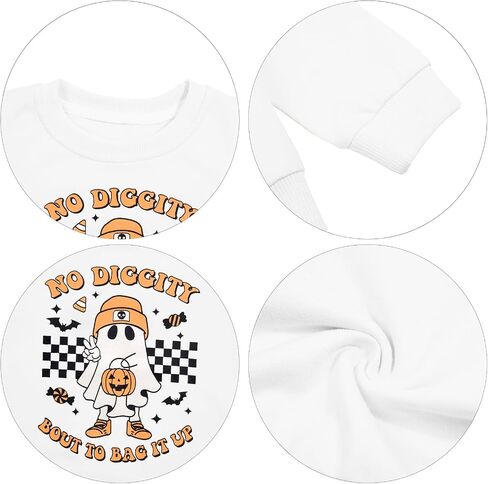 KNEYATTA Halloween Mommy and Me Outfits Family Matching Outfit Spooky Mama and Mini Shirt Cute Spooky Ghost Fall Tops in Saudi Arabia