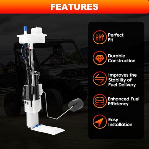 2204852 Fuel Pump Assembly with Tank Seal Compatible with Polaris Ranger 1000 XP/Crew/EPS/NSTR, Ranger 900 XP/EPS/Crew, Ranger 570/570 Crew, 2013-2019, Replace# 2521307 2521196 47-1010 2521363-E in Saudi Arabia
