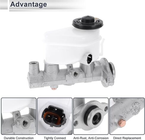 أسطوانة الفرامل الرئيسية لحجرة المحرك لسيارة Toyota Corolla Ae101 Ae111 1993-1995 أسطوانة رئيسية هيدروليكية متينة رقم 4720112870 مع خزان 1 قطعة in Saudi Arabia