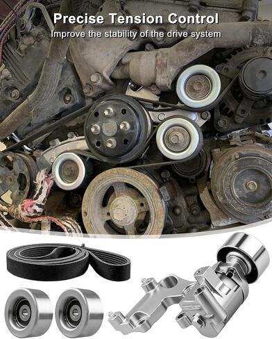 Drive Belt Tensioner Pulley Kit Replace 89374 1662031040 Fit for Toyota Camry 2007-2011 Sienna 2007-2010 Avalon 2005-2012 Lexus ES350 2007-2012 RX350 2007-2009, Engine Belt Tensioner Kit in Saudi Arabia