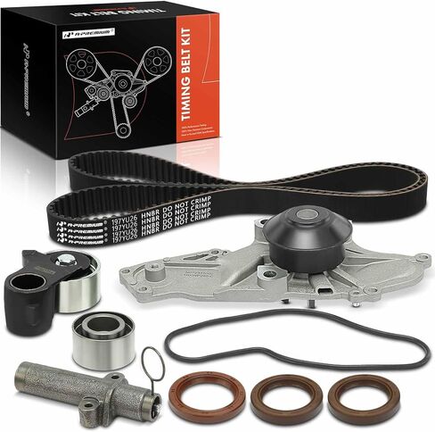 طقم حزام توقيت المحرك الممتاز + مضخة مياه مع شداد متوافق مع Honda Pilot 2003-2004، Odyssey 2000-2004 & Acura MDX 2001-2002، TL 2000-2003، CL 2001-2003 - 3.2L 3.5L in Saudi Arabia