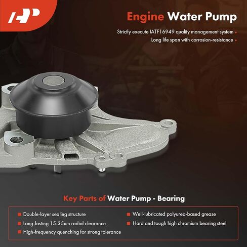 طقم حزام توقيت المحرك الممتاز + مضخة مياه مع شداد متوافق مع Honda Pilot 2003-2004، Odyssey 2000-2004 & Acura MDX 2001-2002، TL 2000-2003، CL 2001-2003 - 3.2L 3.5L in Saudi Arabia