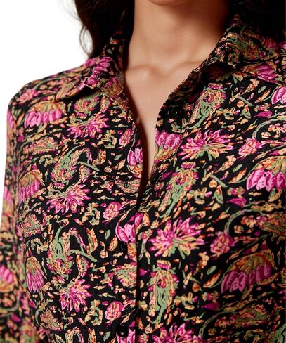 Women's Long Sleeve Collar Button Up Shirt Dress with Belt for Work in Kuwait