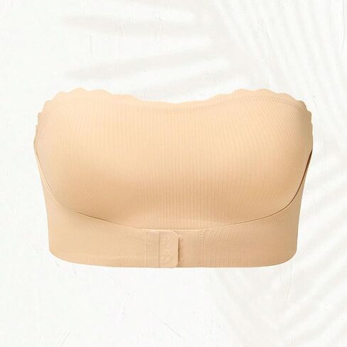 Women's Front Closure Strapless High Support Bra, No-Slip Bustier Wireless, Detachable Pads, Fashion Women's Lingerie in Saudi Arabia