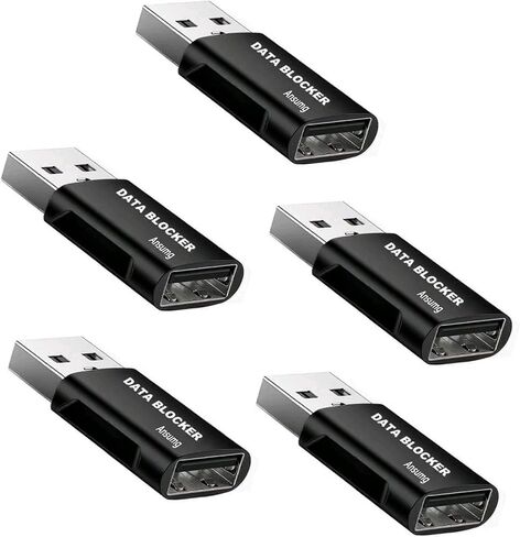أداة حظر البيانات، أداة حظر بيانات USB عالمية 4 في 1، الحماية من التنزيل غير القانوني، مقاومة الاختراق مضمونة 100%، لجهاز iPhone 15 وأي شحن جهاز USB. عبوتان (أحمر) in Kuwait
