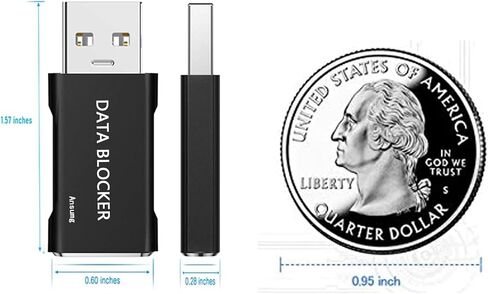 أداة حظر البيانات، أداة حظر بيانات USB عالمية 4 في 1، الحماية من التنزيل غير القانوني، مقاومة الاختراق مضمونة 100%، لجهاز iPhone 15 وأي شحن جهاز USB. عبوتان (أحمر) in Kuwait