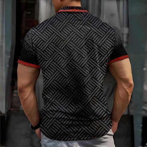 Polo Shirts for Men, Short Sleeve Slim Fit Shirts Casual Collar Shirt, in Saudi Arabia