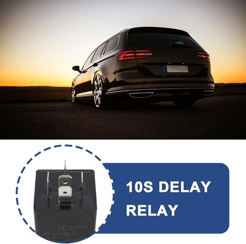 The Lord of the Tools 2pcs Automotive Delay Relay Module 12V 40A 10s SPDT Relays Switch Glow Plug 5 Pin Time Delay Relay High Current Relay in Saudi Arabia
