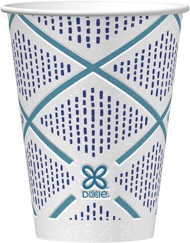 Dixie To Go Medium Paper Coffee Cups With Lids, 12 Oz, 26 Count, Disposable Cups For On-The-Go Hot Beverages in Saudi Arabia