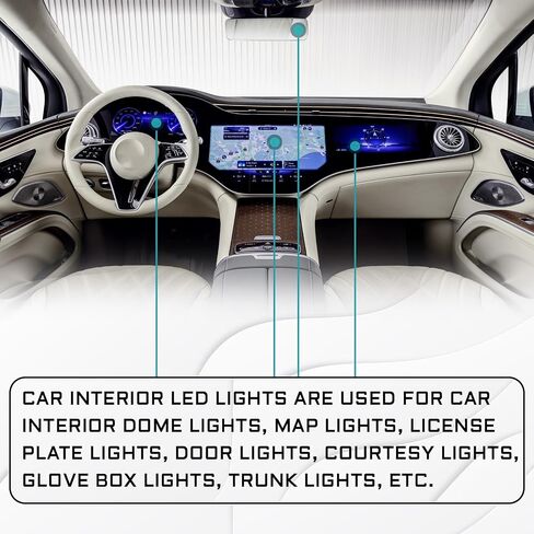10 PCS 194 T10 LED Bulb, 5050 5SMD Chips LED License Plate Light Bulbs, 6000K Super Bright Replacement LED Interior Car Lights Bulbs for Dashboard Dome Map Door Dashboard Lights (Dark Blue) in Saudi Arabia